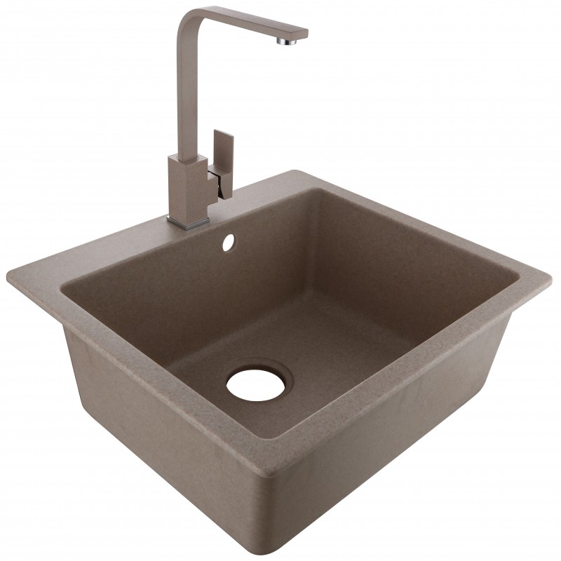 Мивка за кухня, гранит Inter Ceramic ICGSF 8251 SAND - цена: 499.00лв.